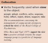 collocation table